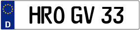 Trailer License Plate